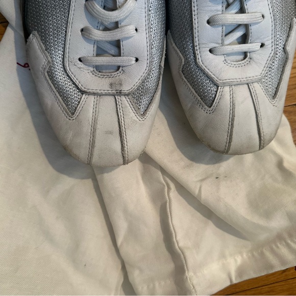 Prada Men's Sneakers - White and Gray